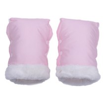 유모차장갑 핸드머프 일체형 스킨색 겨울용 아기 유모차 장갑 방수 신생아 푸시 의자 방풍 양털 핸드 머프 액세서리, [01] Pink