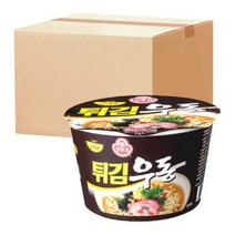 진짜장 용기 115g 12개 1박스 /유통기한 임박특가 1월 31일까지 /쿠폰가 12710원, 오뚜기 튀김우동 110g 24개
