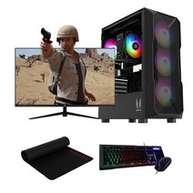 배틀그라운드 오버워치 피파4 롤 게이밍 조립 PC 컴퓨터 데스크탑 인텔 16GB RTX2060 바로사용, 03. 9세대 에디션, 3. 27인치 세트