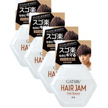 Gatsby Hair Jam Flow Nuance 갸스비 퍼펙트 잼 플로우 뉘앙스 왁스 110ml 4팩, 4개