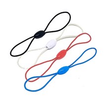 핸드폰 열쇠 버스카드 고리줄 8자 고리 고무줄 분실방지끈 스트랩 부자재 100개 묶음, 화이트