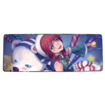 롤 LOL 디자인 마우스 패드 79종 시리즈 리그 오브 레전드 장패드 3mm 두께, 900x400mm + 3mm개, 육군 녹색 애니