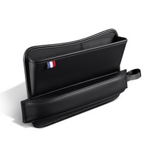 더뉴싼타페 악세사리 틈새쿠션+사이드포켓 크랙 수납함 정리함, 블랙