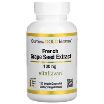 골드뉴트리션 포도씨 추출물 100mg grape seed extract 120캡슐, 3통