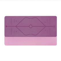 Gumif TPE 더블 컬러 씨크닝 벨트 바디라인 요가매트, Pink + Light Pink