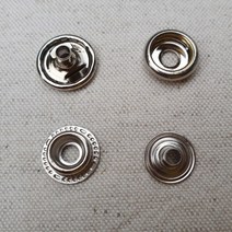 무독성 링도트 스냅단추 15미리 10셋트, 링도트 스냅단추 15미리 니켈, 10set