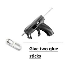 무선글루건 충전식 핫멜트 기계 스틱 usb 충전식 온도 도구 공예 소세지건 27, 검은색