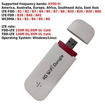 USB 라우터4G LTE USB Wifi 동글 네트워크 카드 이더넷 라우터 150Mbps 잠금 해제 무선 어댑터 노트북 UMP, 01 1