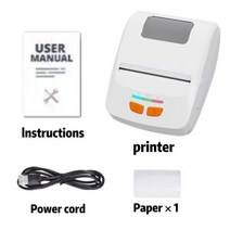 옵셋인쇄기 잉크젯마킹기 골프공 평판 프린터 미니 스티커 라벨 감열식, T230 Whit 5 Paper+KR