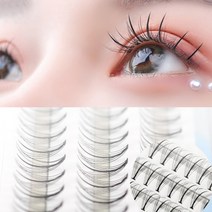 가민 속눈썹 연장 가닥속눈썹 붙이기 언더래쉬 인조 부분 셀프, A형_8mm
