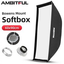 AMBITFUL-24 인치 x 35 60x90cm 소프트박스 보웬스 프로포토 엘린크롬 마운트 스튜디오 스트로브 플래시 라이트용, for Profoto Mount