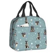 미니어쳐만들기 모형 DIY 미니어처 슈나우저 크리스마스 트리 절연 도시락 가방 여성 동물 반려동물 개 점심 용기 학교 음식 상자, [01] 22x20x13cm, [13] 13