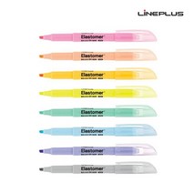 [10개 묶음] 라인플러스 형광펜 Elastomer 엘라스토머 4.0mm, 마일드 그린