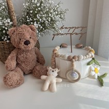 바로제작배송/호호데이지우드모빌- 호랑이 범띠 인테리어 꾸미기 펠트지 유모차우드모빌, 이니셜+5개추가 (+3500원), 엘로