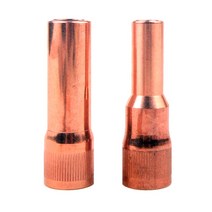 Co2노즐 500A 현대 타입 2단 3단 노즐 모음 택1 19mm 세경 용접 용접노즐 2단노즐 3단노즐 현대노즐 좁아지는 내경 12mm 내경 16mm 용접 co2 토치 노즐, Co2 500A 현대3단노즐
