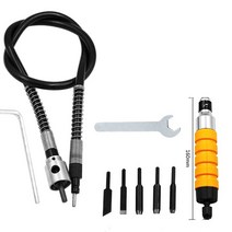 나무 조각 도구 치즐 전기 5 팁 렌치 유연한 플렉스 샤프트 핸드 조각사 Dremel 드릴 핸들 핸드 피스에 적, 02 8Pcs