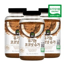 올바이오 꽃즙 코코넛 슈가 비정제 원당 천연 감미료 조미료 유기농 설탕 300g 3개