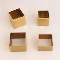 북유럽 가구 다리 호두나무 식탁의자 순동백발싸개 북유럽 원목가구 소파 사각형 황동 철물보호발싸개, 03 길이35와이드35높음20두꺼움1.5