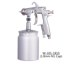 랩토라이너 자동차스프레이건 자동차외형복원 W101 페인트 스프레이 건 자동 압력 분무기 자동차 도구, 10 181S (1.8mm N1 Cap)