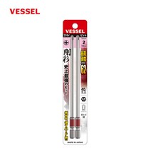 베셀 비트 GS162150 6.35x2x150 단두 고사이 엑스하드강 컬러 자석 십자 드라이버비트 2PCS 세트