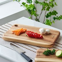 바우하우스 생활의달인 캄포 도마 빈티지 4527(대)+받침대증정