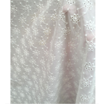 대폭 60수 아사면 민들레홀씨 펀칭레이스원단 광목색 백아이보리색 [마스크 커텐 이불 의류 패치 원단], 백아이보리