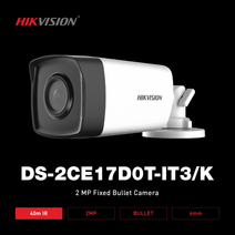 하이크비전 하이크비전 DS-2CE17D0T-IT3/K 3.6mm CCTV 적외선