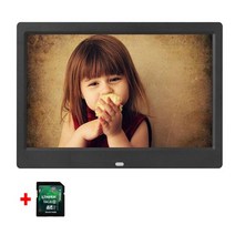 전시용모니터 승강기 디지털액자 스마트 전자앨범 10.1 인치 hd 사진 프레임 hd, 우리 플러그, 블랙 16GB
