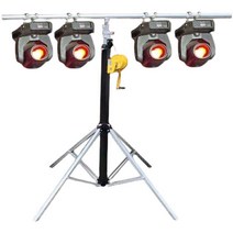 스테이지 리프트 설치빔 삼각대 4.5M 트러스 스탠드, 4피트 단일 라운드 바 (800lbs)