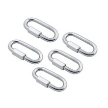 스테인레스 스틸 304 스프링로드 게이트 스냅 카라비너 빠른 링크 잠금 링 후크 M5 M, 01 1pcs