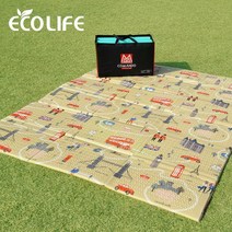 석코리아 국내최초 프리미엄 두꺼운 15T 대형 캠핑매트, 런던 베이지