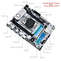 환풍기 미니 배풍기 공업용 송풍기 MACHINIST X99 마더보드 LGA 2011-3 세트 제온 키트 E5 2640 V3 CPU 프로세서 포함 2X8G = 16GB DDR4 EC