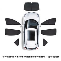 캠핑파라솔 맞춤 그늘 도요타 RAV4 4 2013-2021 자동차 사이드 윈도우 차양 커버 블록 UV 프라이버시 파라, 06 7pcs A