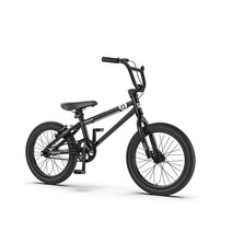 16인치 용 자전거 펼쳐진 산악 자전거 고탄소강 사이클링 용 105-135cm(4-8세), 105cm-135cm, CN, 16인치 블랙