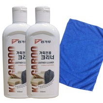 leather cleaner캉가루가죽크리너 2개 레자세정제+손걸레40x40, 1개