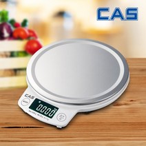 카스 디지털 주방저울 5kg CKS-1 가정용 디지털 주방저울/업소용 디지털 주방저울/홈베이킹 저울 최대5kg, CKS-1 [화이트]
