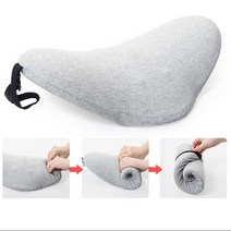허리쿠션 등쿠션 메모리폼 등받이 허리받침대, 핑크