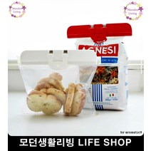 밀가루 설탕봉지 2p 밀봉 쿠킹 집게 밀봉기계 휴대용밀봉기 자동실링기, 1개, 그린+화이트