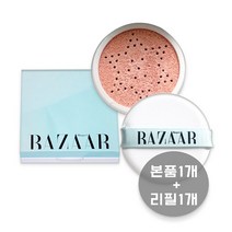 하퍼스 바자 코스메틱 스킨 핏 루미너스 선쿠션 SPF50+ PA++++ 본품+리필 피부 톤업 생기 윤기 화사하고 생기있는 피부로 보정해 주는 톤업 자외선 차단 선쿠션