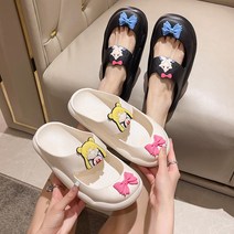 여성 미끄럼 방지 슬리퍼 방수 샌들 캐릭터 메리제인 사무실 슬리퍼 실내화