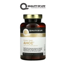 키노코 골드 AHCC 표고버섯 균사체 알파글루칸 60캡슐, 1개, 기본