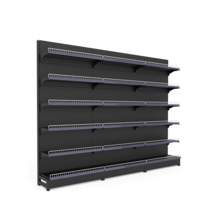 마트 선반 진열대 약국 매대 난간 블랙 철골 편의점, 상세이페이지 참고, 93×40×165cm 단면메인프레임(5층)