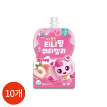 캐치티니핑 과즙퐁당 워터젤리 복숭아맛 110ml x 10개입, 단품