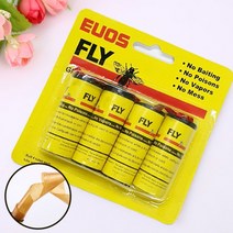 파리끈끈이 초파리트랩 파리찐득이 똥파리퇴치 4P