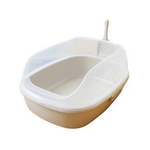 한큐뚝딱 빅사이즈 평판형 고양이 화장실 사막화방지, 샌드베이지