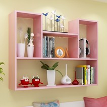 벽 캐비닛 침실 파티션 책장 벽에 걸수 있는 선반 장식 거실 벽면 파티션 벽걸이선반, 기동길이90깊이15높이60얕은호두나무