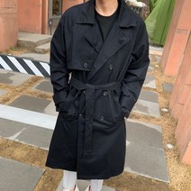 제로스어패럴 에반 더블버튼 트렌치코트