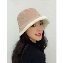 덤블트리밍 패딩 가을 겨울 벙거지 뽀글이 남녀공용 버킷햇 보넷 모자