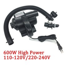 전동펌프 브라보펌프 수류탄펌프 에어 매트 캠핑 펌프 2018 전기 에어 펌프 600W 베드 매트리스 용 고출력, 한개옵션0