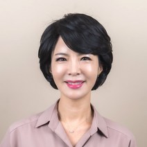 가발닷컴 맘스위그 C컬 여성 통가발 중년 엄마 가발, 오른쪽에서 왼쪽, 자연검정, 1개